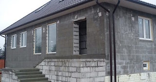 Фасад из газобетона для дома в Спасске-Дальнем - Строй-Спс, качественная отделка от 2055 руб.